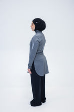Last inn bildet i Galleri-visningsprogrammet, GRÅ NINYAS LONG SPLIT -High Collar