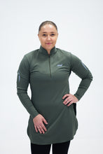 Last inn bildet i Galleri-visningsprogrammet, OLIVENGRØNN NINYAS LONG SPLIT -High Collar
