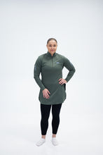 Last inn bildet i Galleri-visningsprogrammet, OLIVENGRØNN NINYAS LONG SPLIT -High Collar
